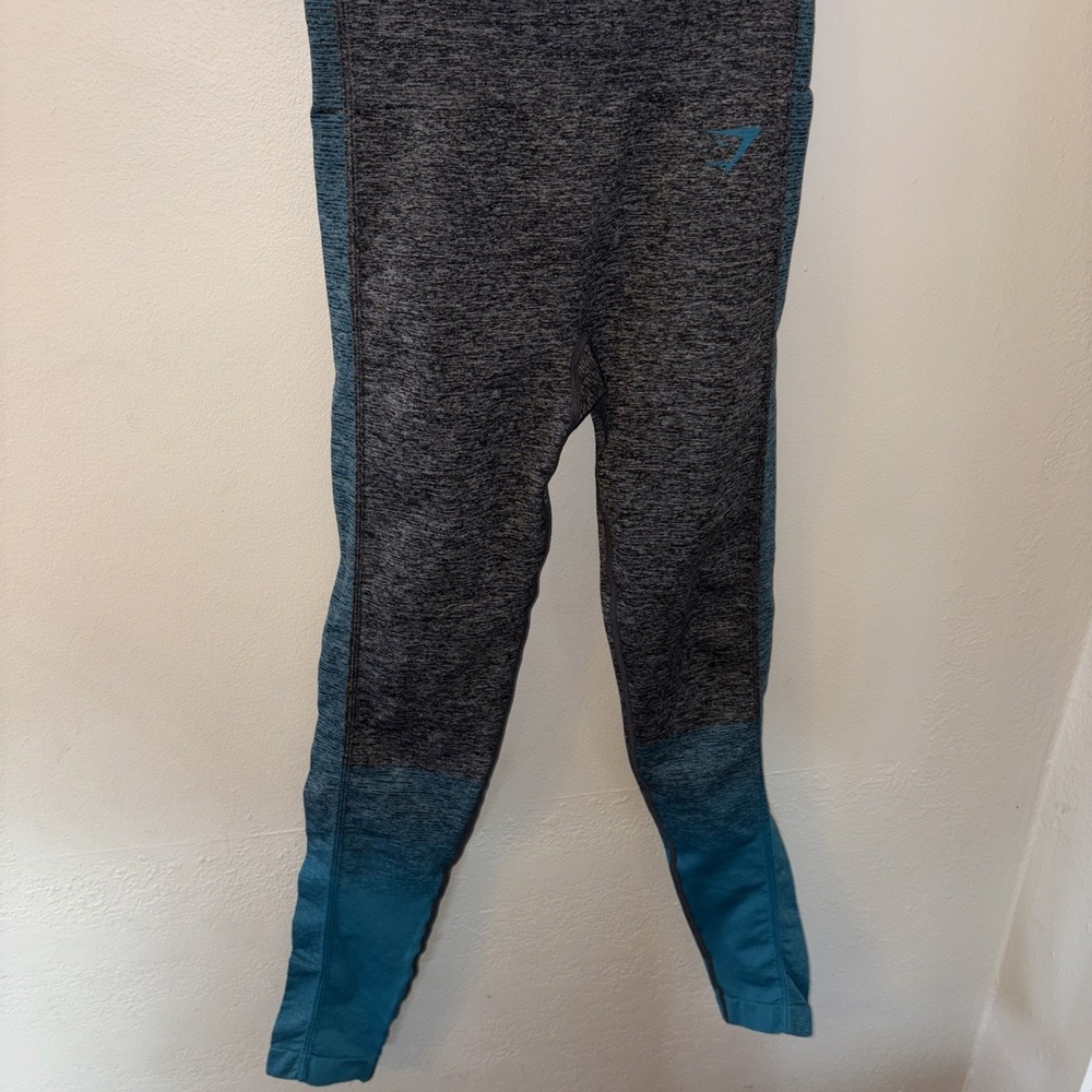 Gymshark Ombre Seamless Leggings Women’s Size Small Gray Teal